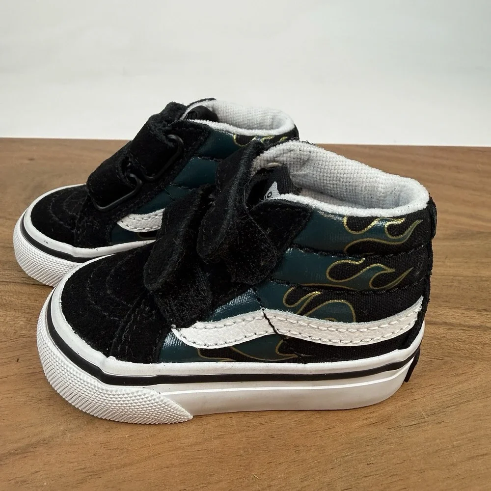 New Infant Baby Little Kids Vans‎ Old Skool Sk8-Mid Reissue Sneakers Shoes Sz 2